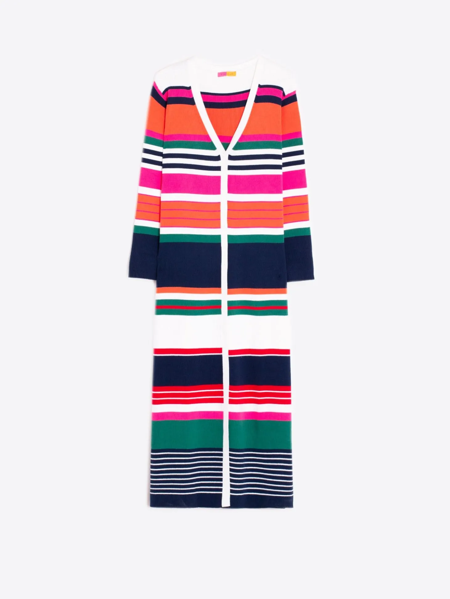 Vilagallo Cardigan Punto Rayas Multicolor Discount