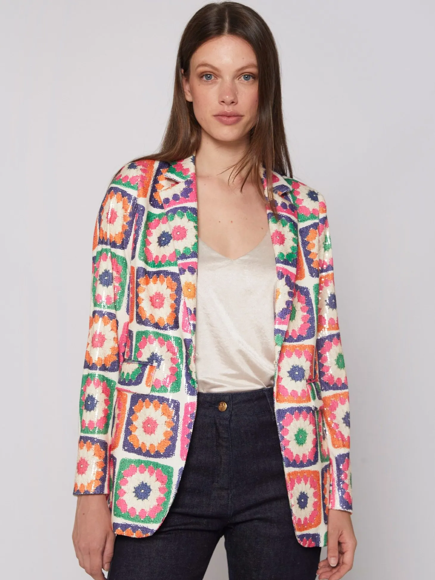 Vilagallo Chaqueta Andrea Crochet Sequins Store