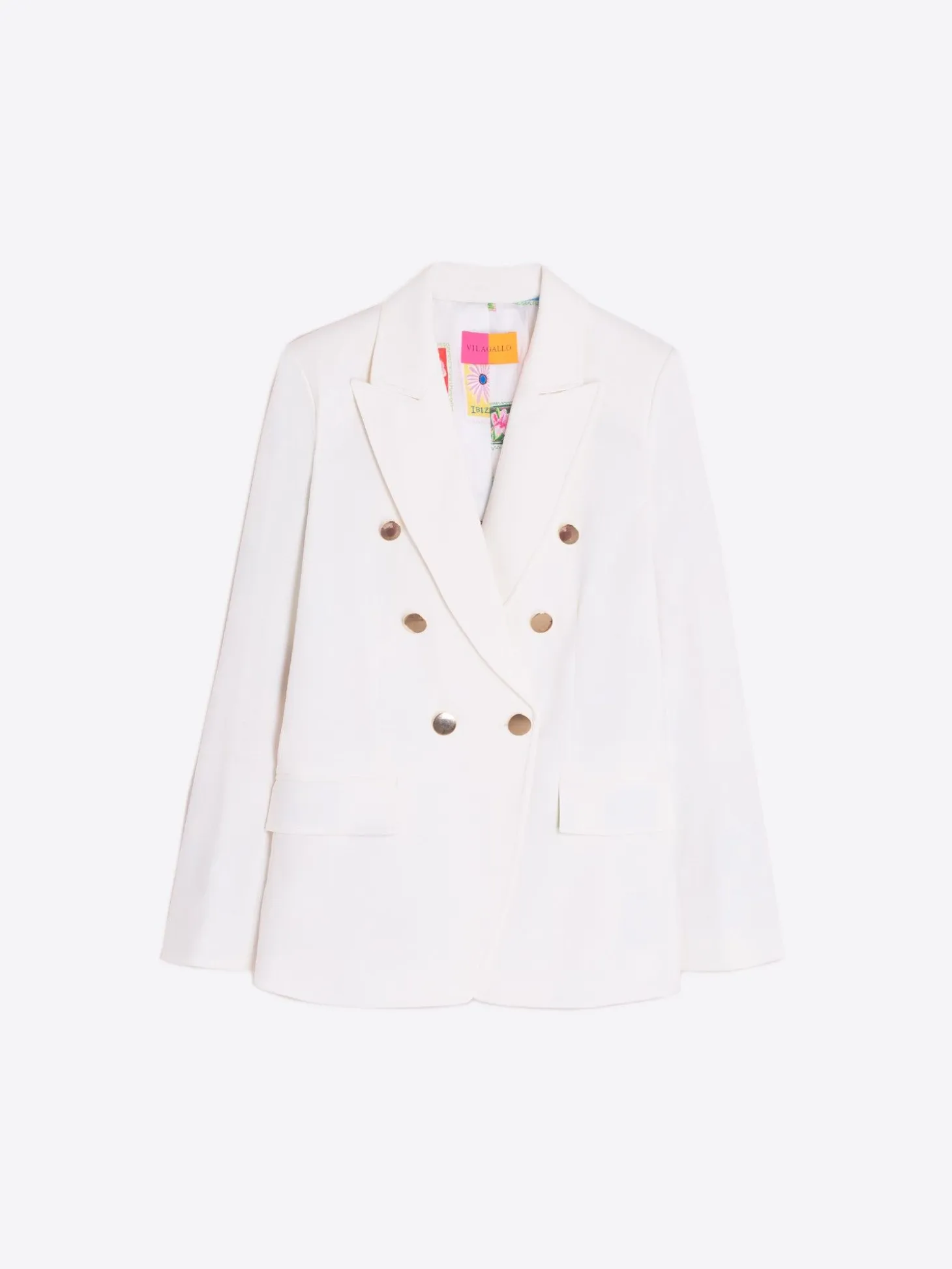 Vilagallo Chaqueta Cruzada Punto Blanco Flash Sale
