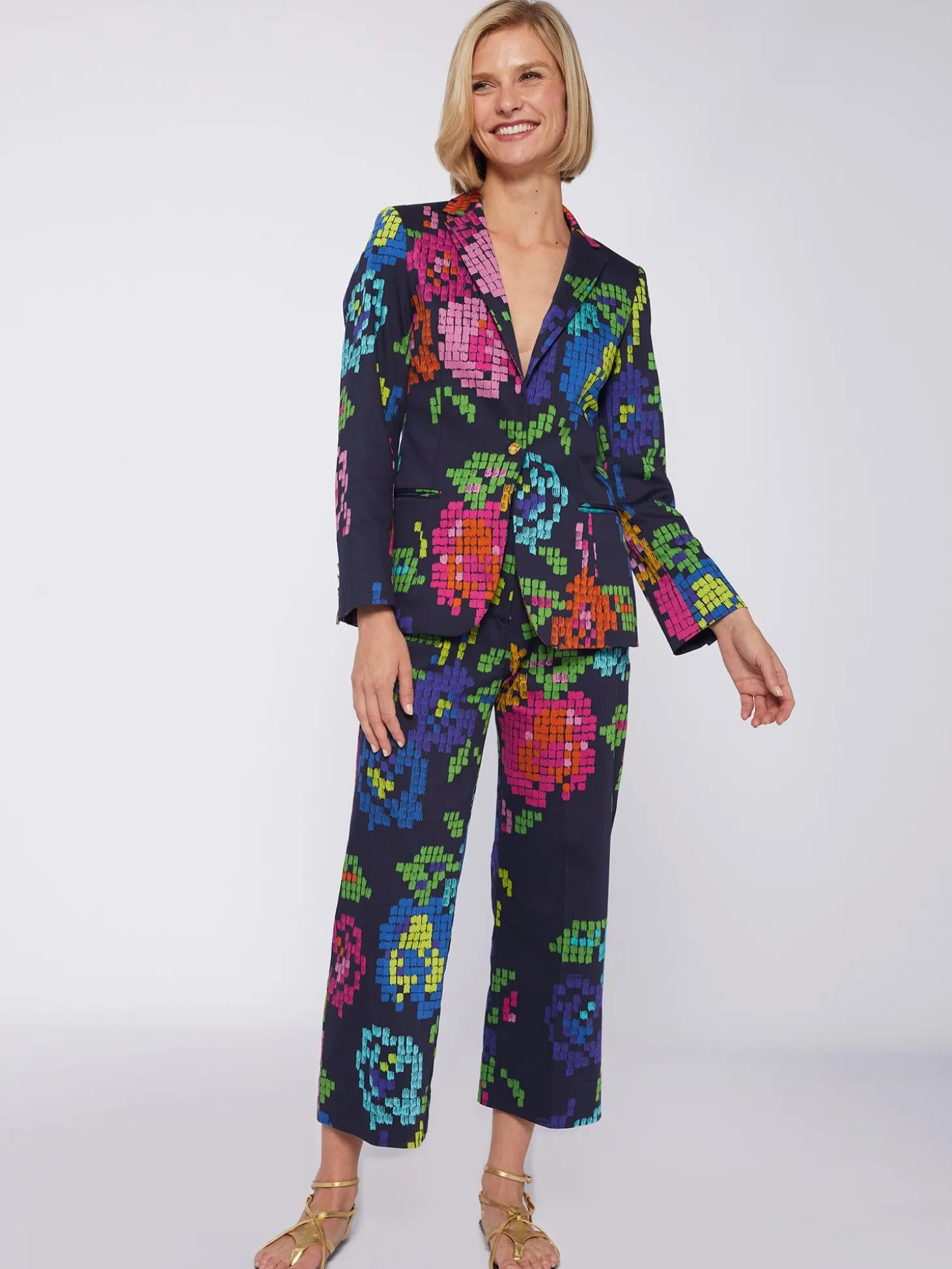 Vilagallo Chaqueta Estampado Punto De Cruz Cheap