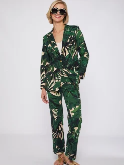 Vilagallo Chaqueta Maxi Tropical Print Fashion
