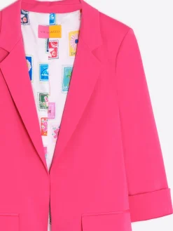 Vilagallo Chaqueta Punto Rosa Perfect Fit Flash Sale