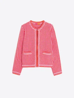 Vilagallo Chaqueta Punto Tweed Rosa Naranja Online