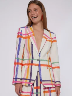 Vilagallo Chaqueta Seersucker Cuadros Watercolour Store