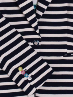 Vilagallo Chaqueta Sophia Blue Stripes Knit Sale