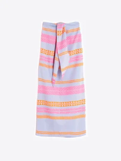 Vilagallo Falda Pareo Jacquard Milos Fluor Flash Sale