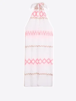 Vilagallo Falda Pareo Voile Jacquard Rosa Camel Cheap
