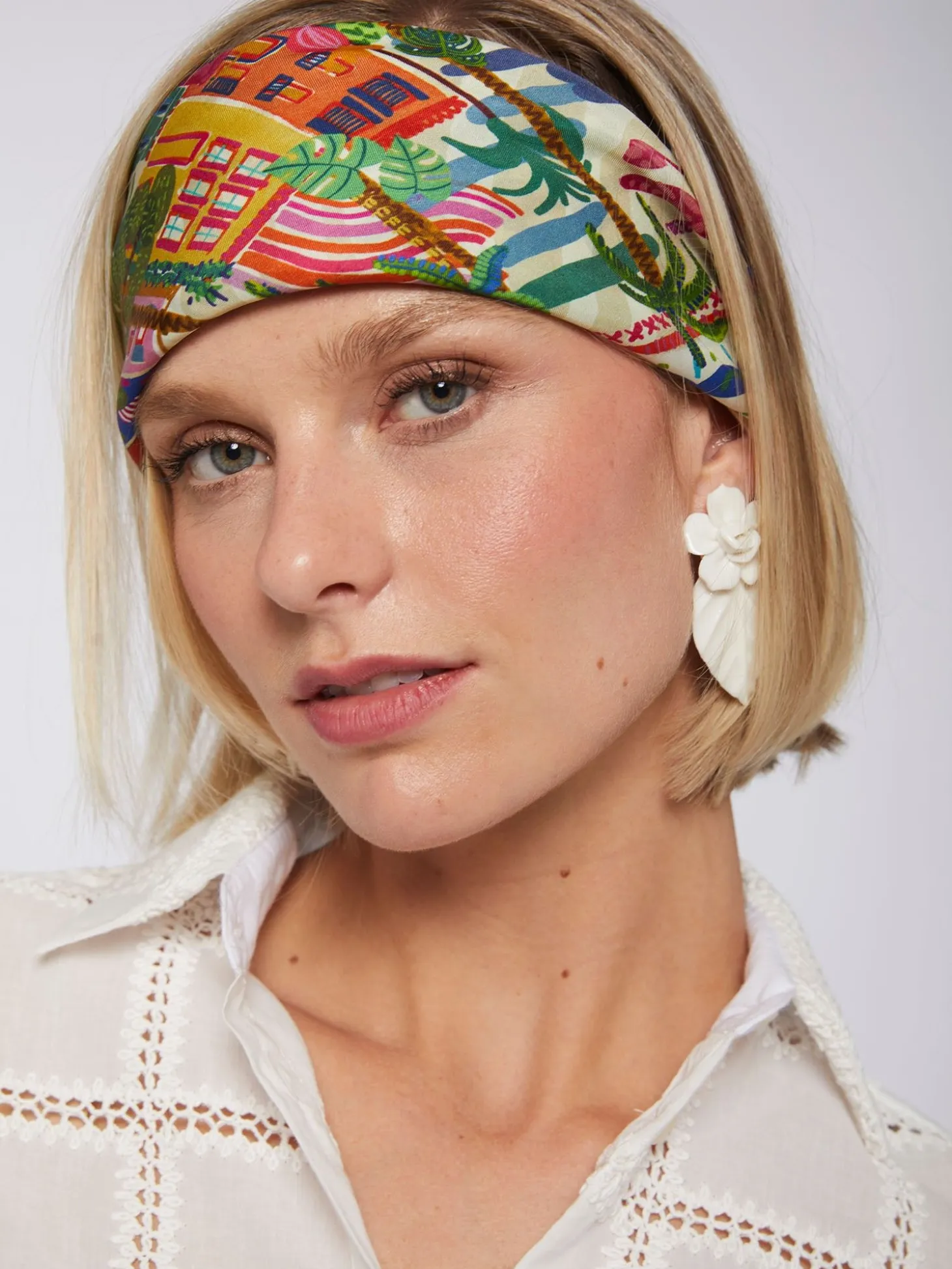 Vilagallo Foulard Seda Casitas 45Cm Clearance