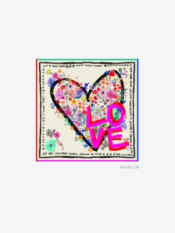 Vilagallo Foulard Seda Love 45Cm Discount