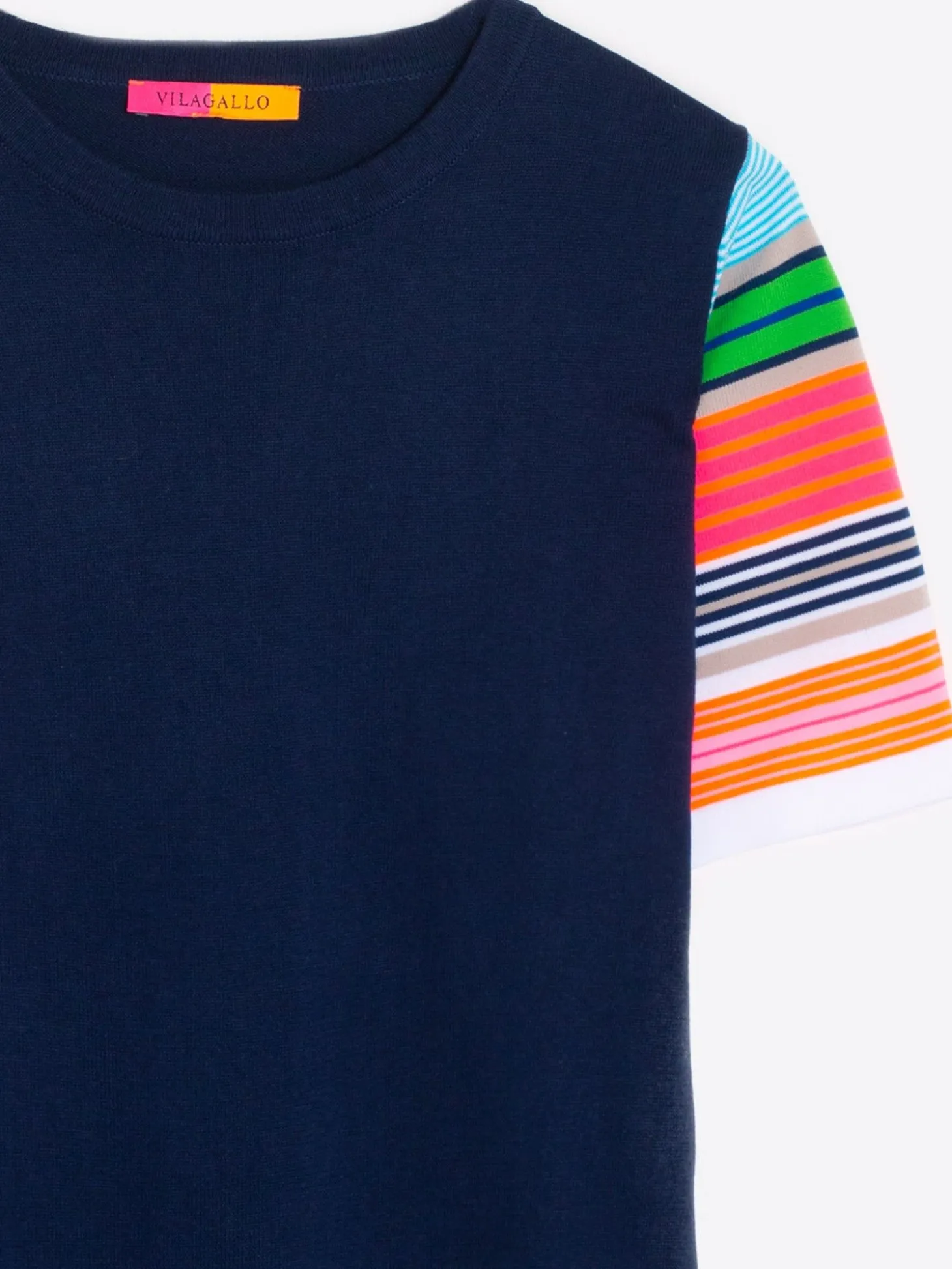 Vilagallo Jersey Navy Mangas Multicolour Discount