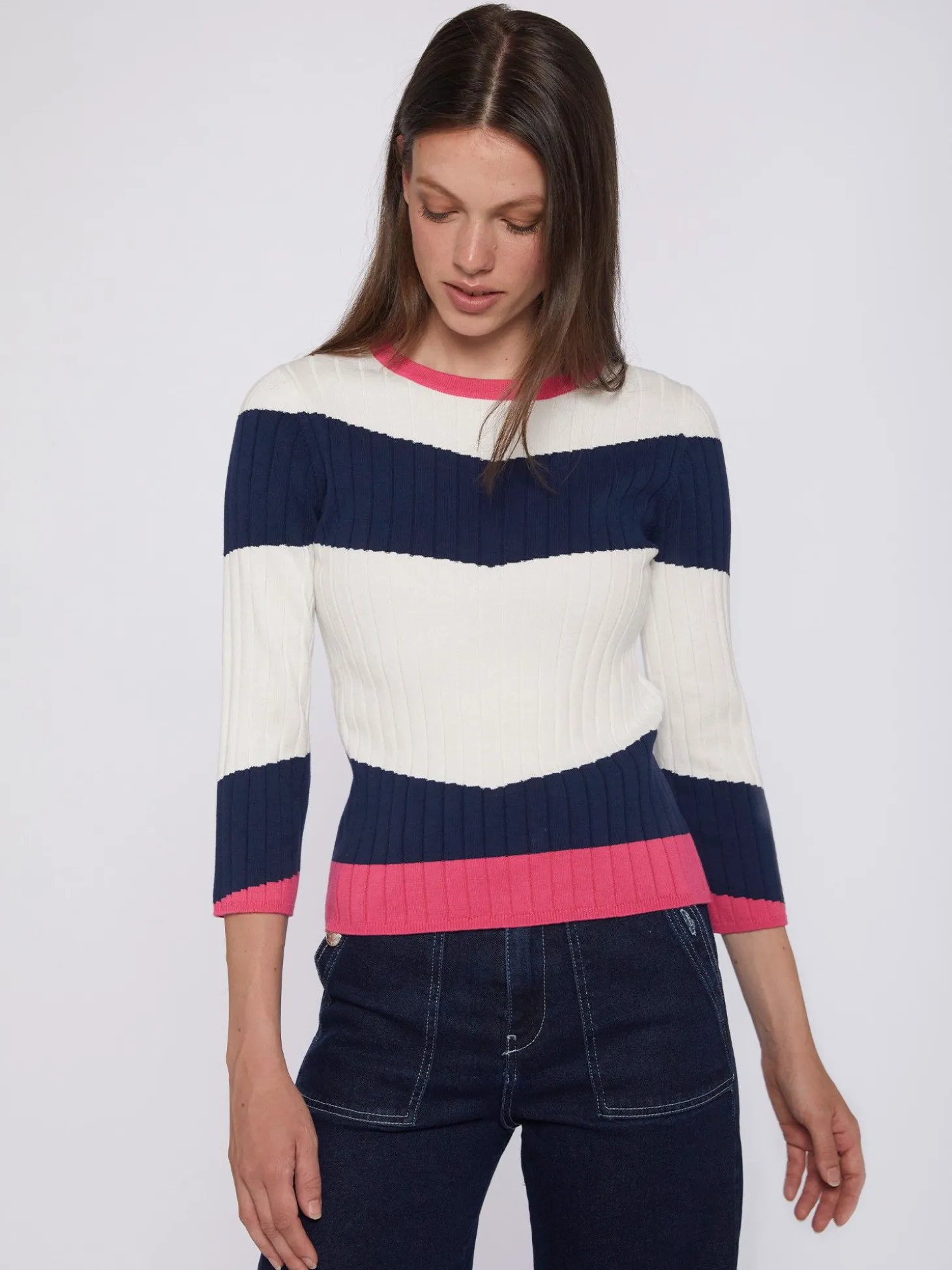 Vilagallo Jersey Punto Canale Colour Block Best