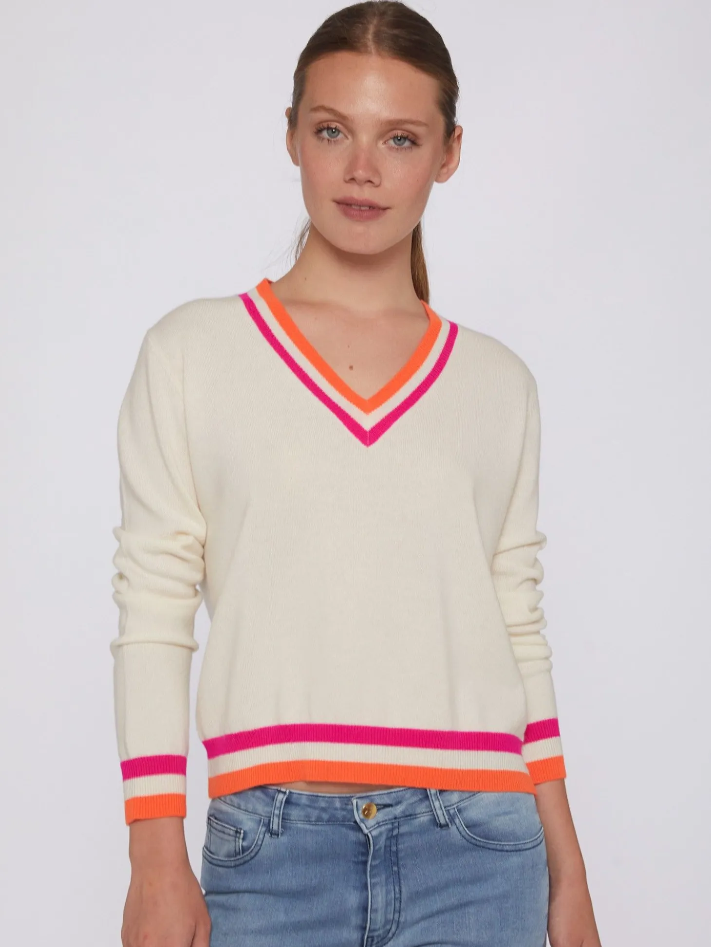 Vilagallo Jersey Punto Crudo Intarsia Funtastic Clearance