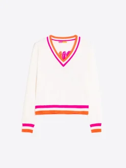 Vilagallo Jersey Punto Crudo Intarsia Funtastic Clearance