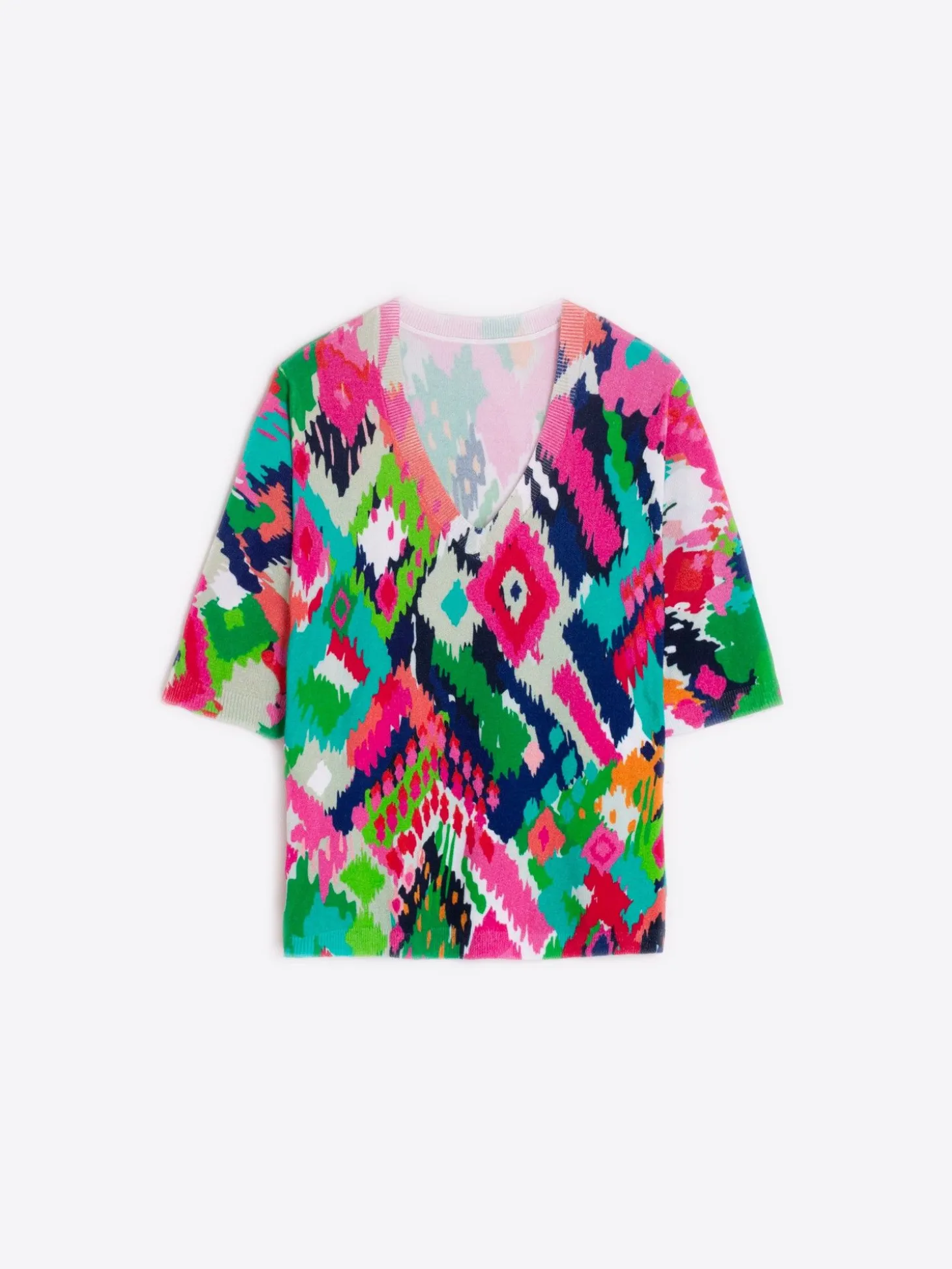Vilagallo Jersey Punto Estampado Ikat Clearance