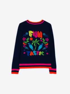 Vilagallo Jersey Punto Intarsia Funtastic Flash Sale