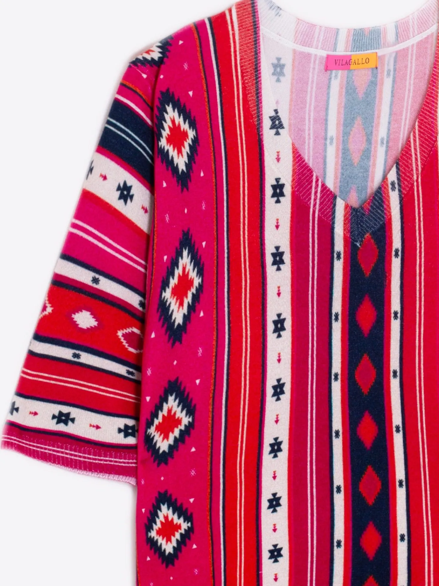 Vilagallo Knitwear Navajo Printed Pullover Navajo Best Sale