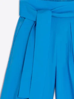 Vilagallo Pantalon Ancho Popelin Azul Clearance
