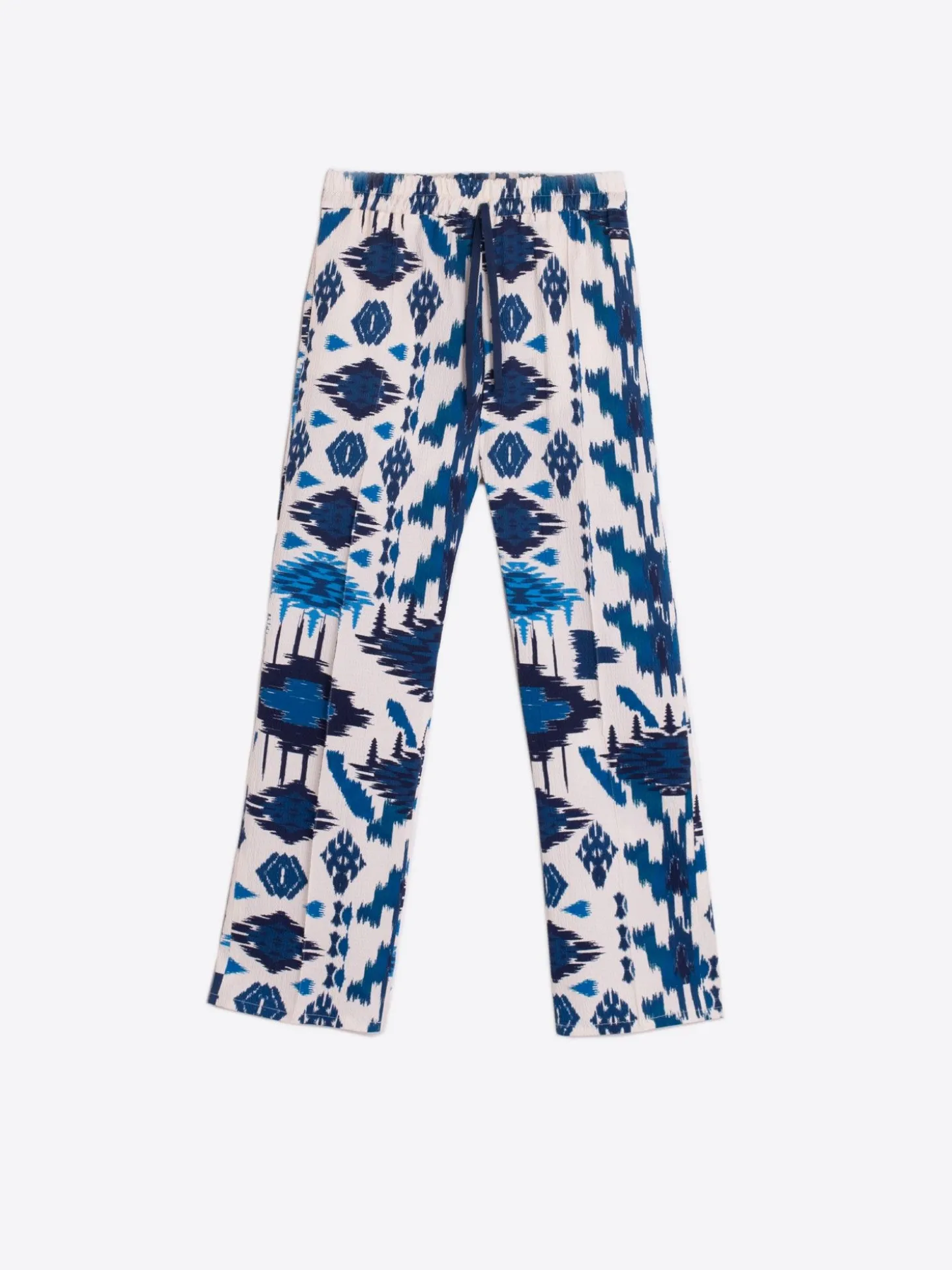 Vilagallo Pantalon Clarise Estampado Ikat Azul Store
