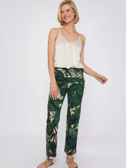 Vilagallo Pantalon Lidia Maxi Tropical Print Cheap