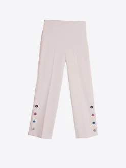 Vilagallo Pantalon Mikaela Marfil Knit Perfect Fit Online