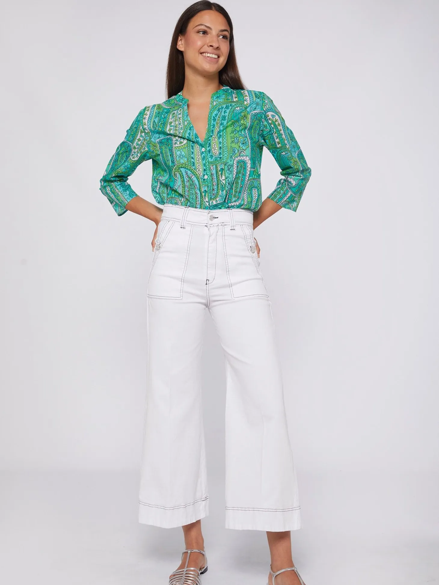 Vilagallo Pantalon Noa Blanco Sale