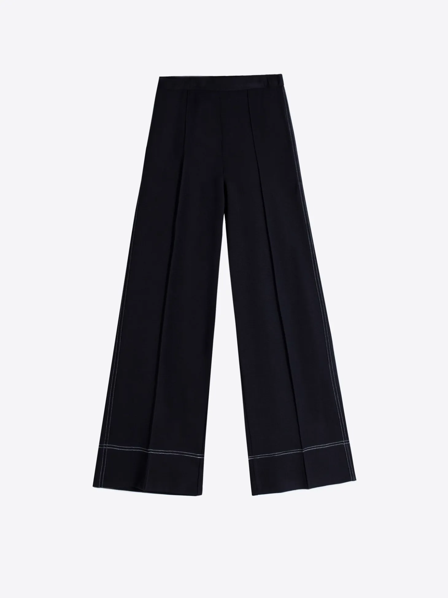 Vilagallo Pantalon Punto Beatriz Negro Outlet