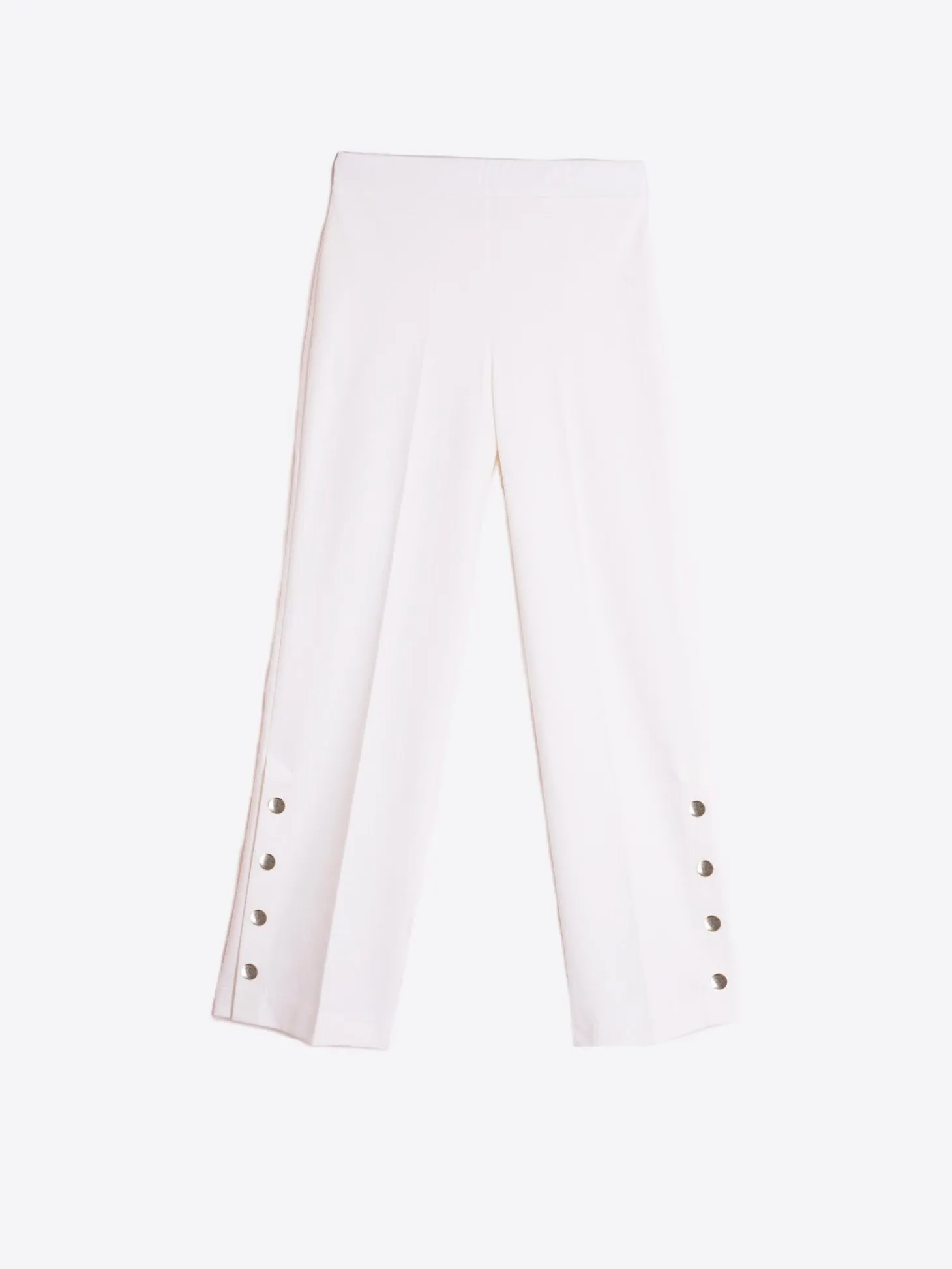 Vilagallo Pantalon Punto Blanco Perfect Fit Cheap
