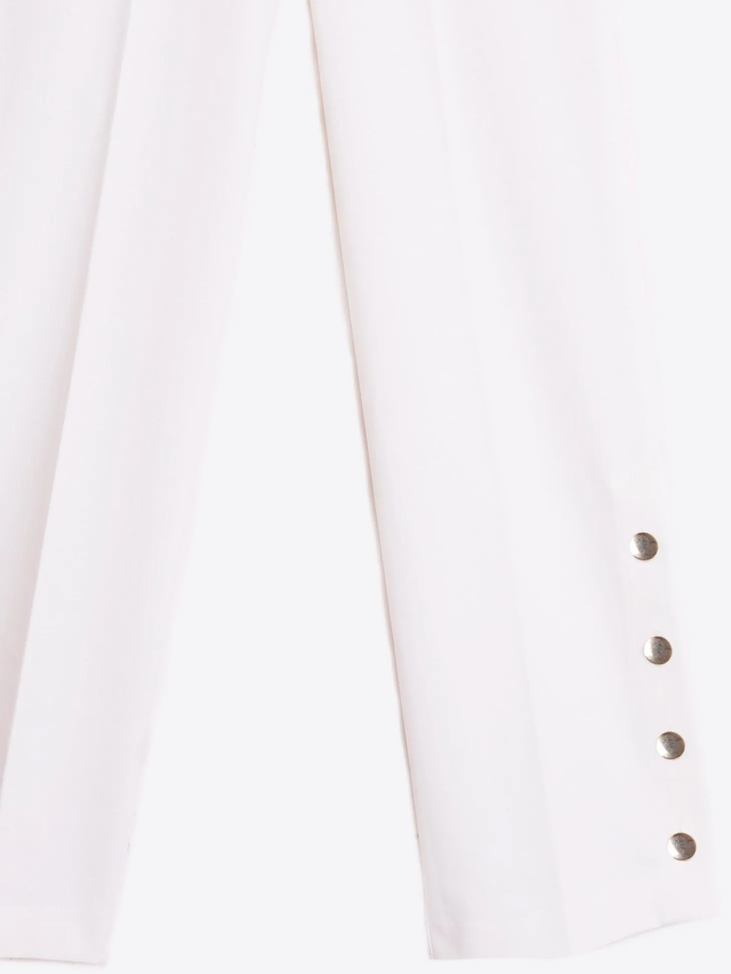 Vilagallo Pantalon Punto Blanco Perfect Fit Cheap