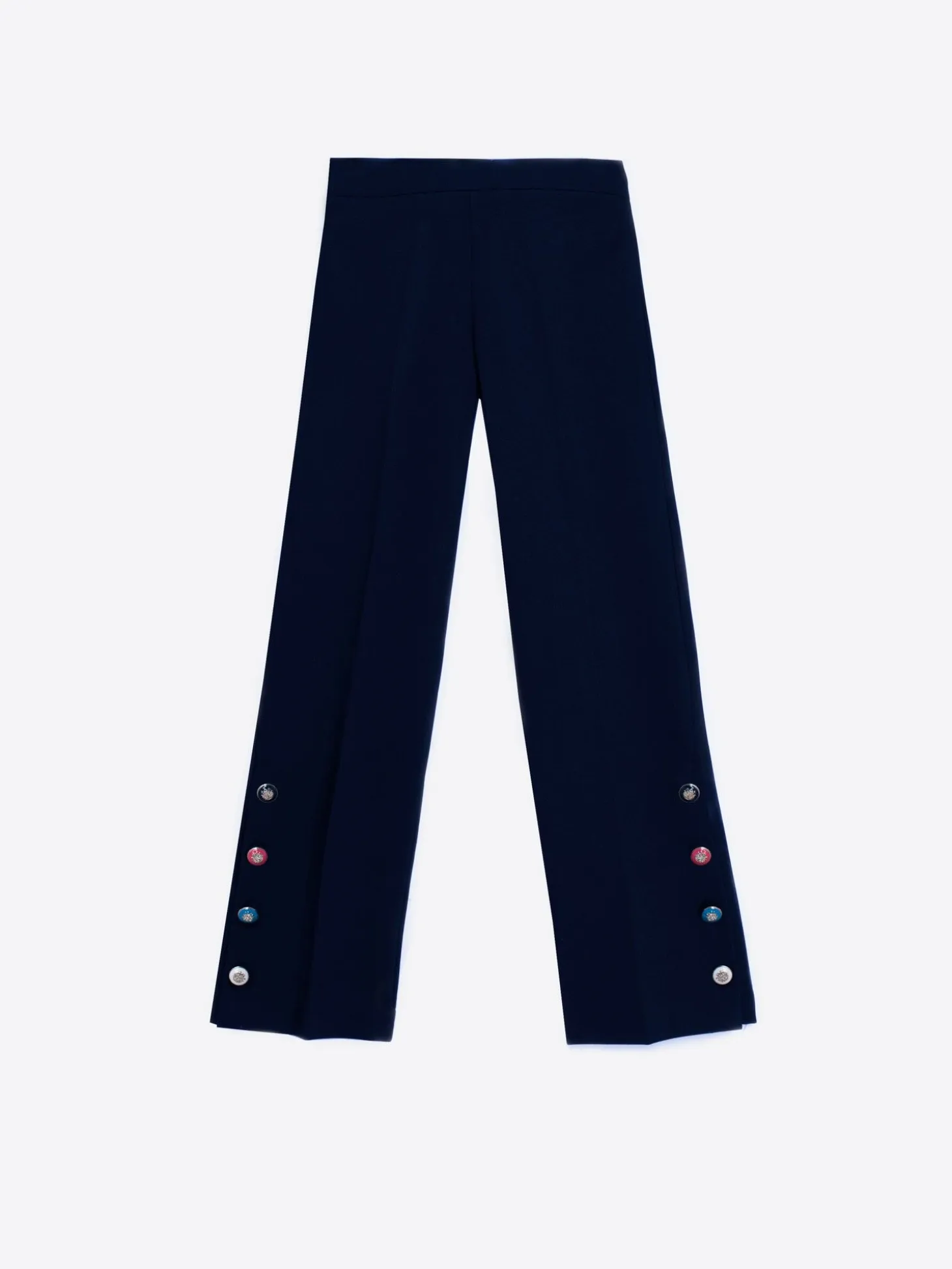 Vilagallo Pantalon Punto Navy Perfect Fit Online