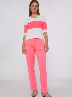 Vilagallo Pantalon Punto Rosa Fluor Cheap