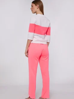 Vilagallo Pantalon Punto Rosa Fluor Cheap