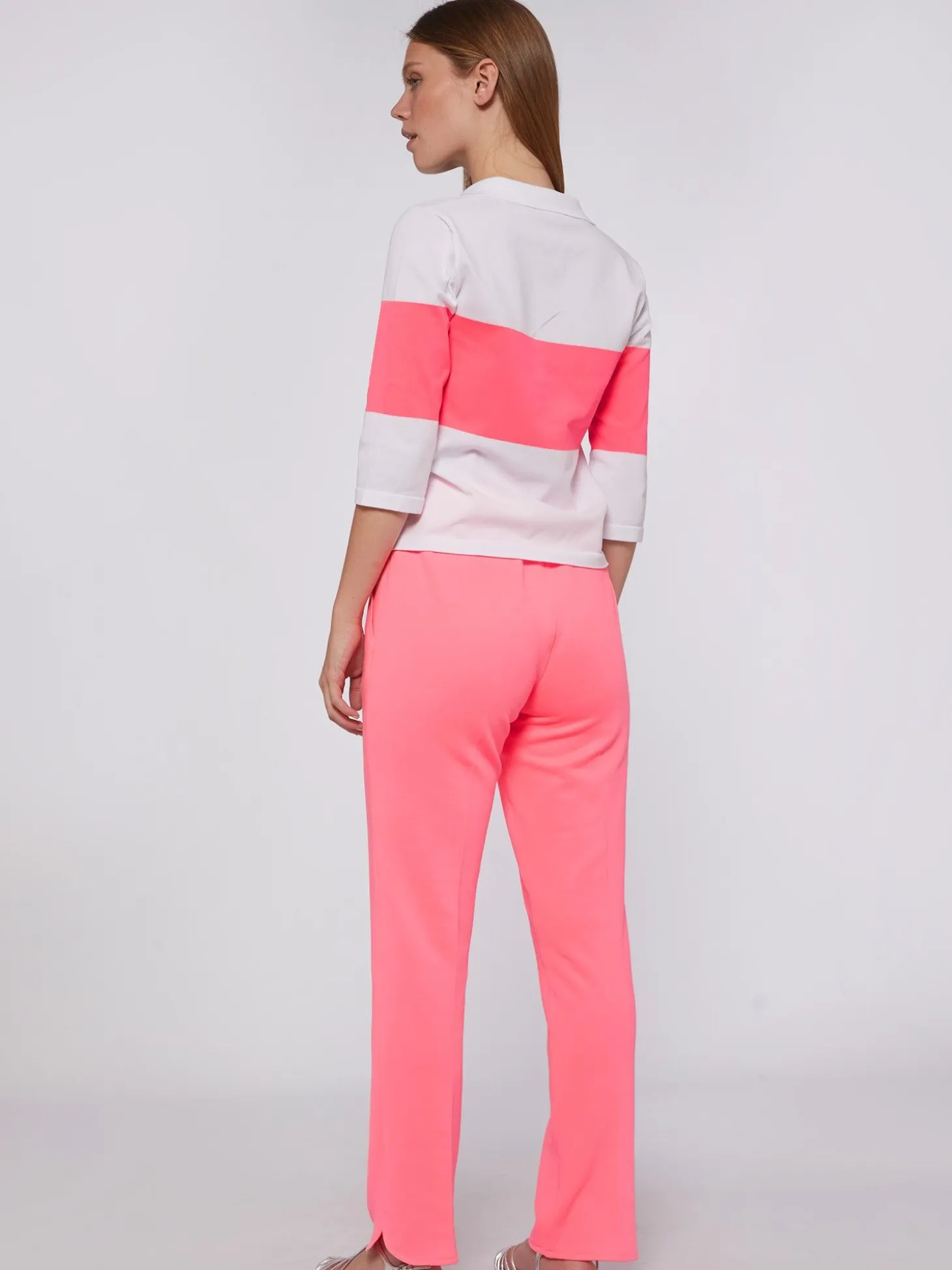 Vilagallo Pantalon Punto Rosa Fluor Cheap