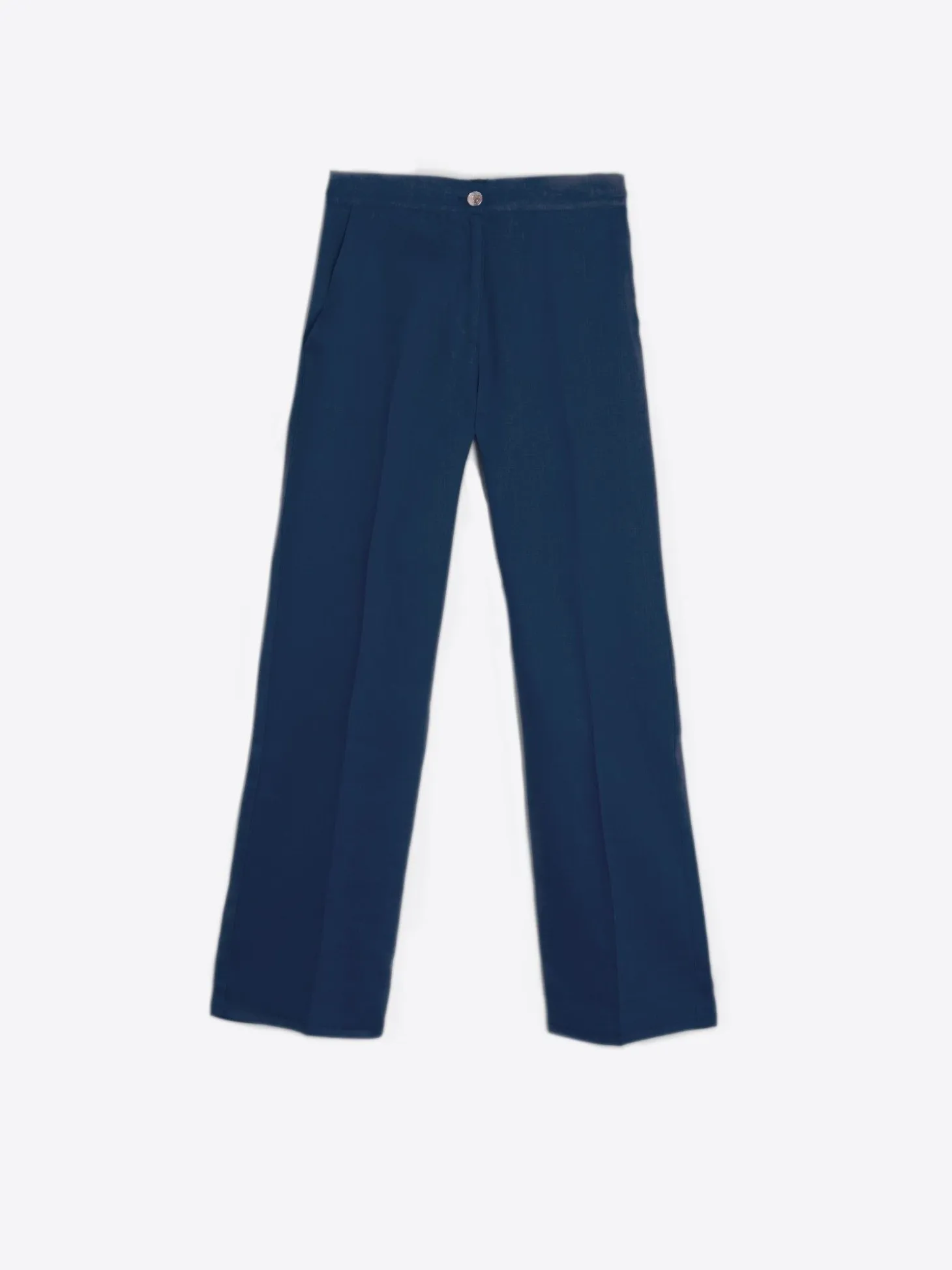 Vilagallo Pantalon Tiffany Navy Linen Sale