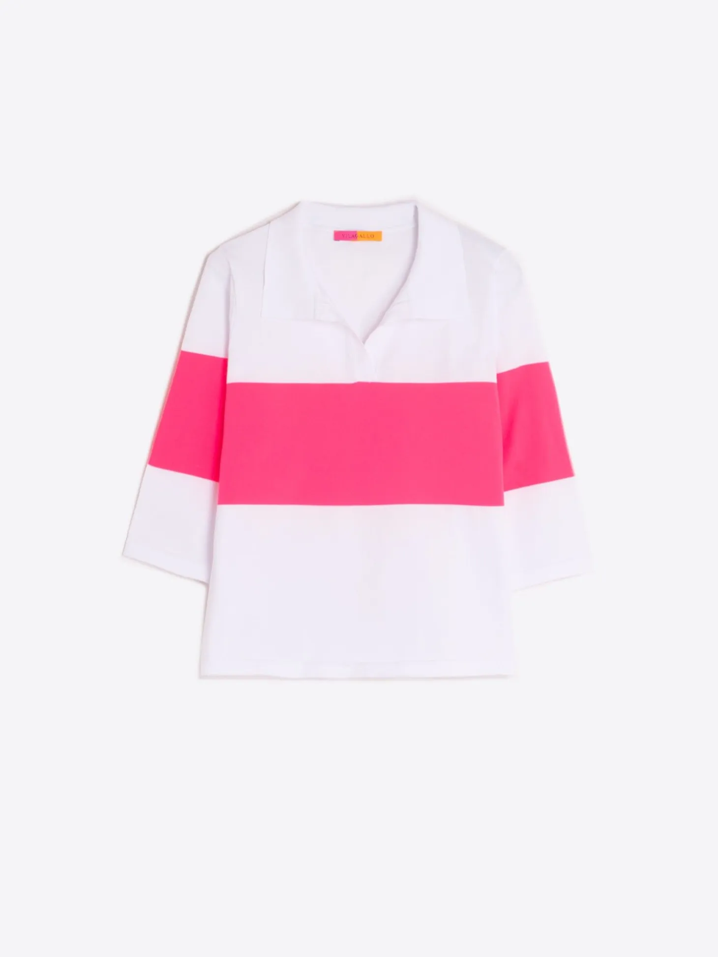Vilagallo Polo Punto Banda Rosa Fluor Cheap