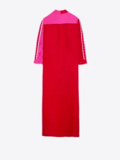 Vilagallo Vestido 100% Lino Bicolor Best Sale