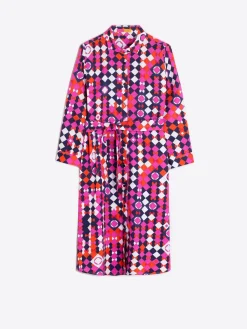 Vilagallo Vestido Camisero Geometrico Algodon Online