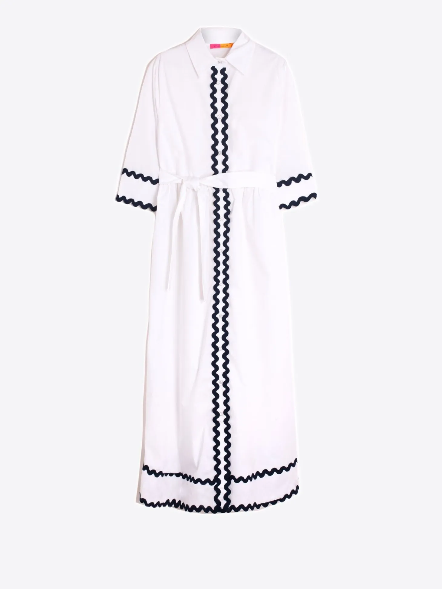 Vilagallo Vestido Camisero Popelin Blanco Discount