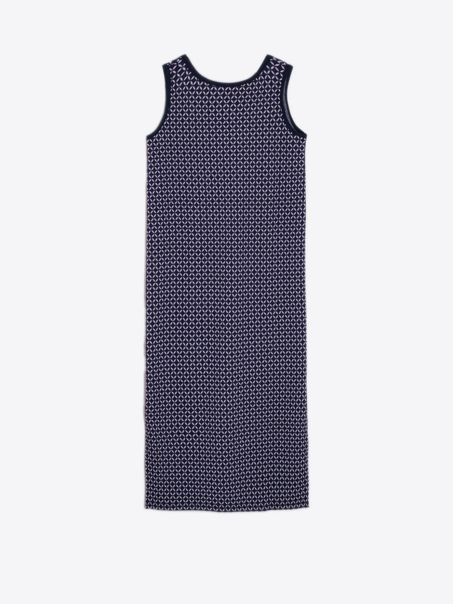 Vilagallo Vestido Cindy Navy Geo Knit Fashion