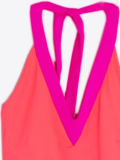 Vilagallo Vestido Daniela Orange Fluor Knit Cheap