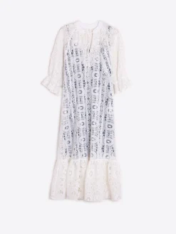 Vilagallo Vestido Guipour Interior Rayas New