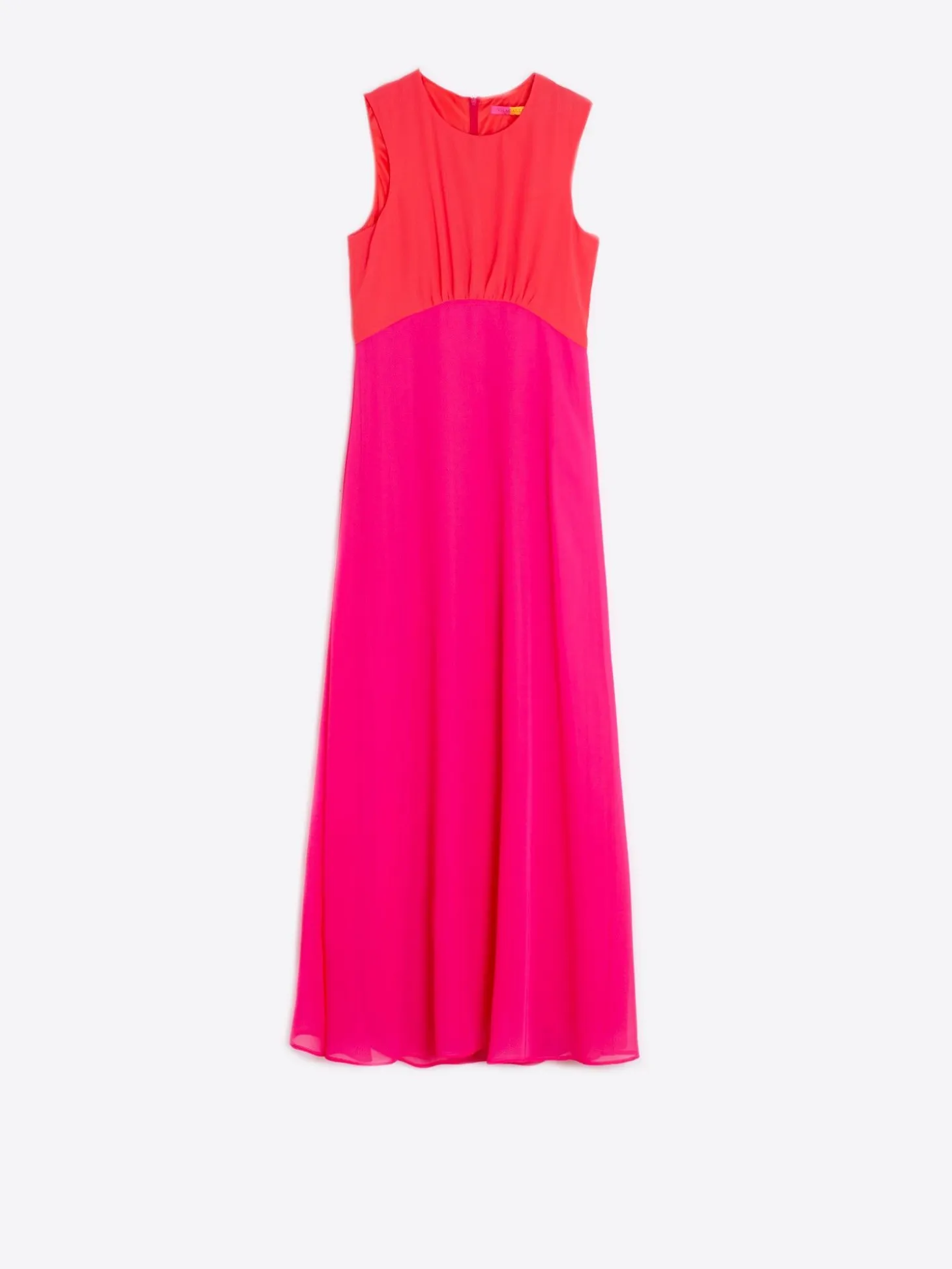 Vilagallo Vestido Largo Chiffon Rosa Naraja Sale