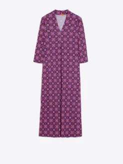 Vilagallo Vestido Noam Geometric Pink Navy Cheap