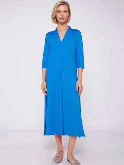 Vilagallo Vestido Punto Azul Santinado Hot