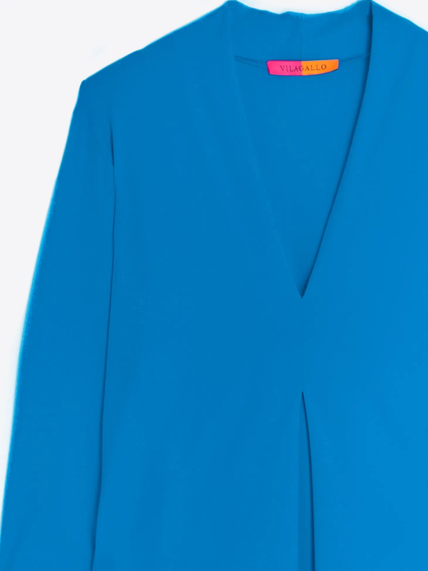 Vilagallo Vestido Punto Azul Santinado Hot