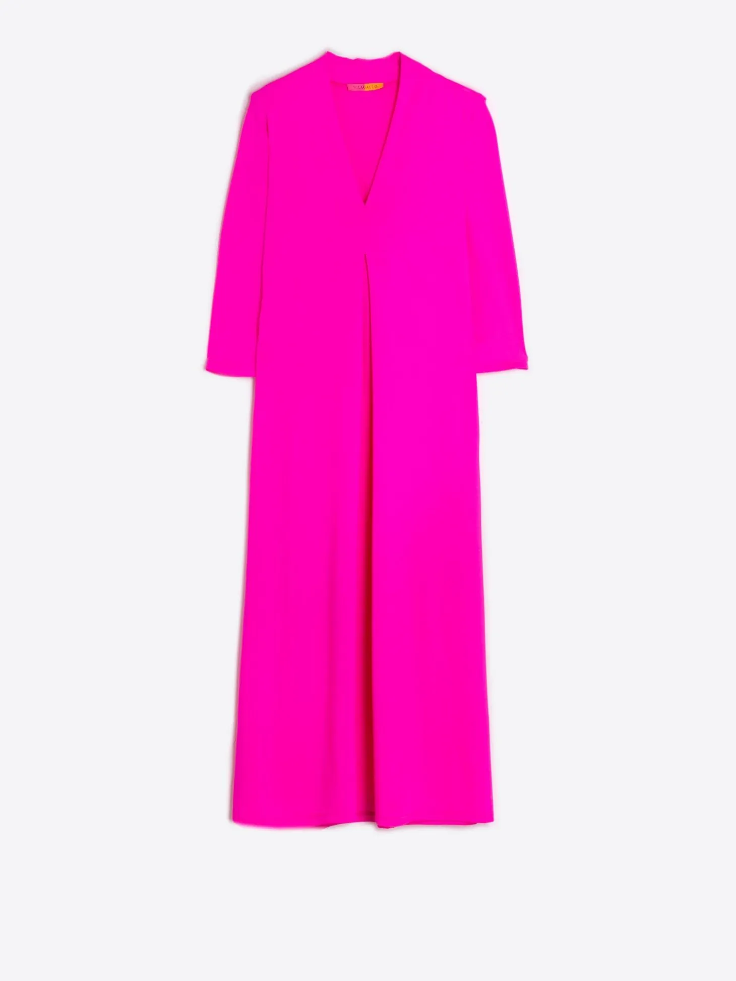 Vilagallo Vestido Punto Elastico Rosa Fluor Shop