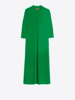 Vilagallo Vestido Punto Elastico Verde Clearance