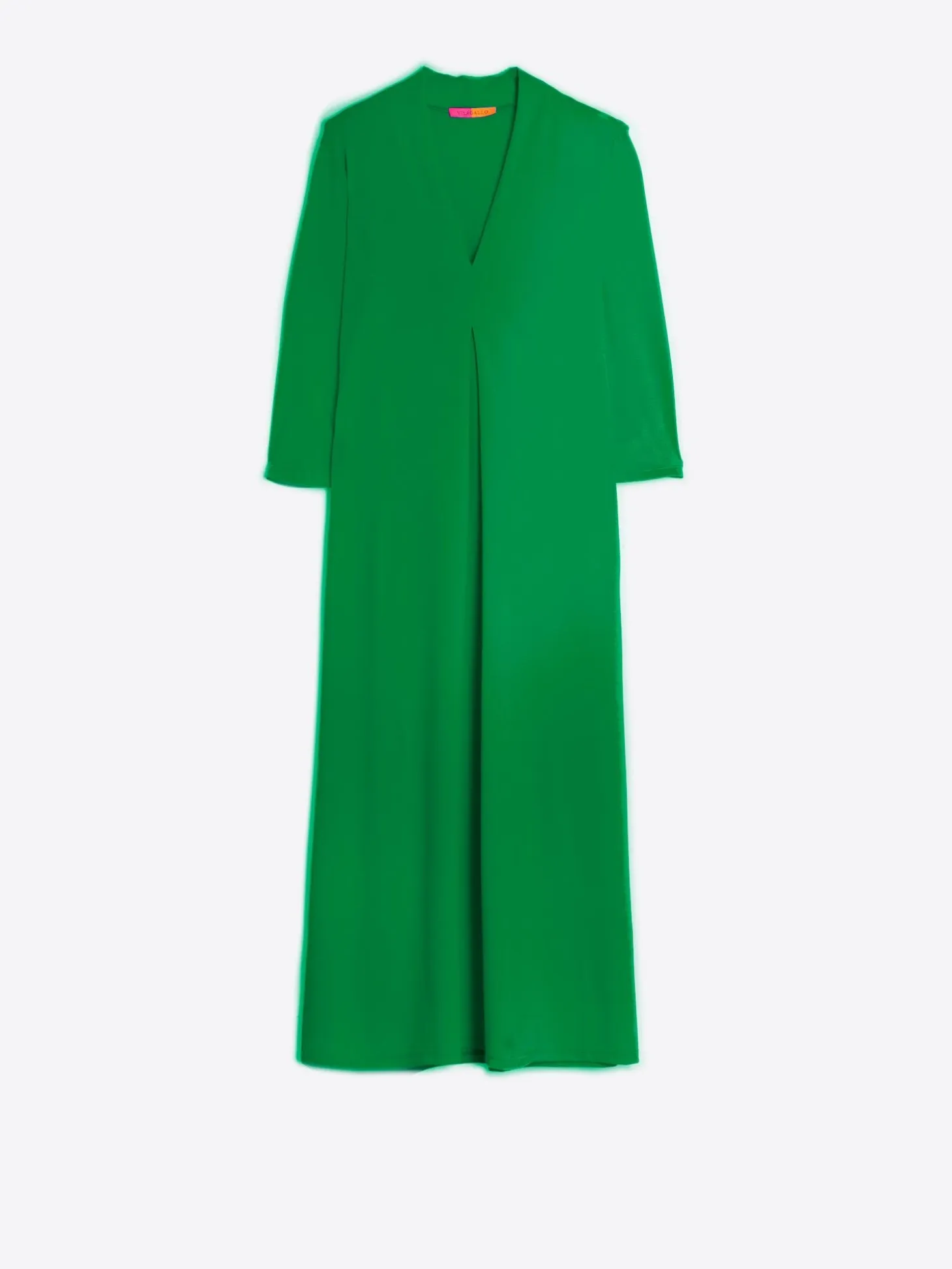 Vilagallo Vestido Punto Elastico Verde Clearance