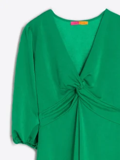 Vilagallo Vestido Punto Verde Santinado Store