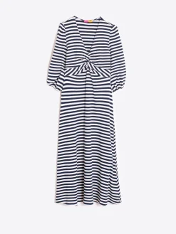 Vilagallo Vestido Rayas Navy Canale New