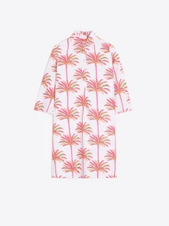 Vilagallo Vestido Tyanna Pink Palm Tree Print Best Sale